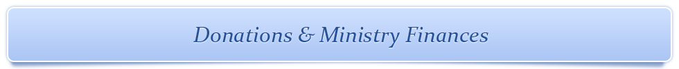 Donations & Ministry Finances
